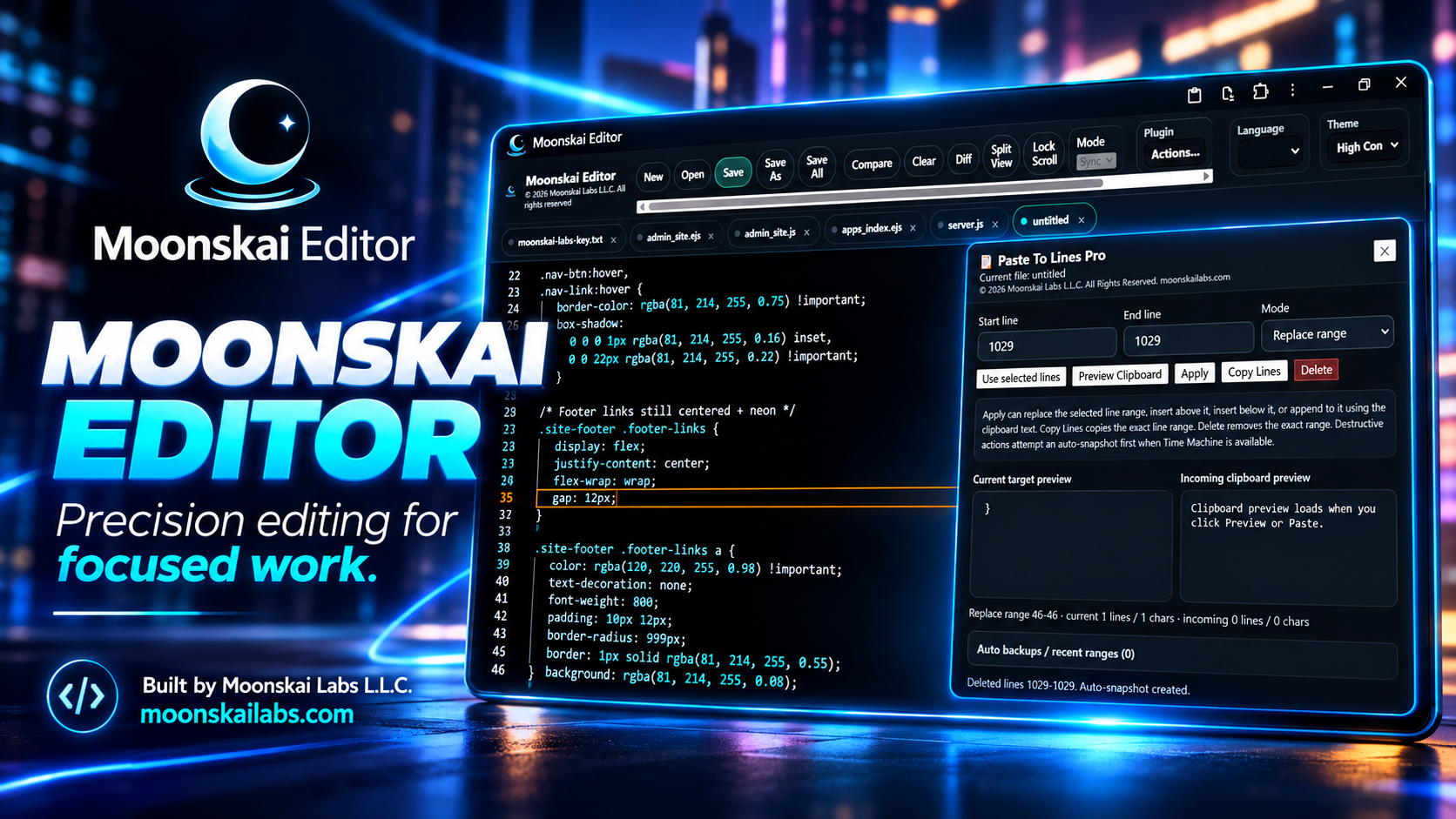Moonskai Editor